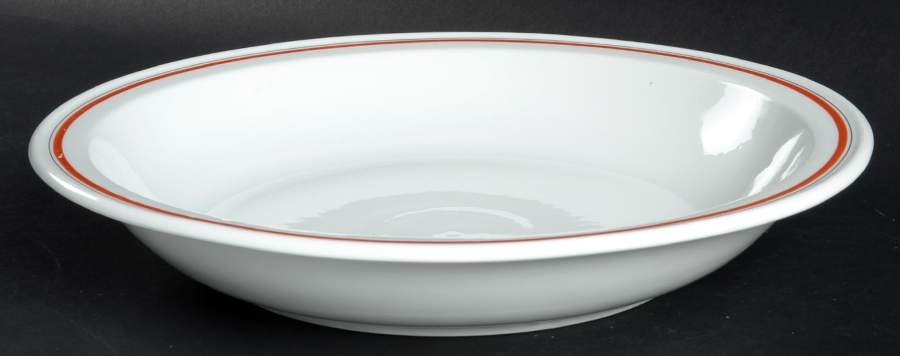 Bistrot Rust Orange 11" Pasta Serving Bowl by Porcelaine d'Auteuil-1