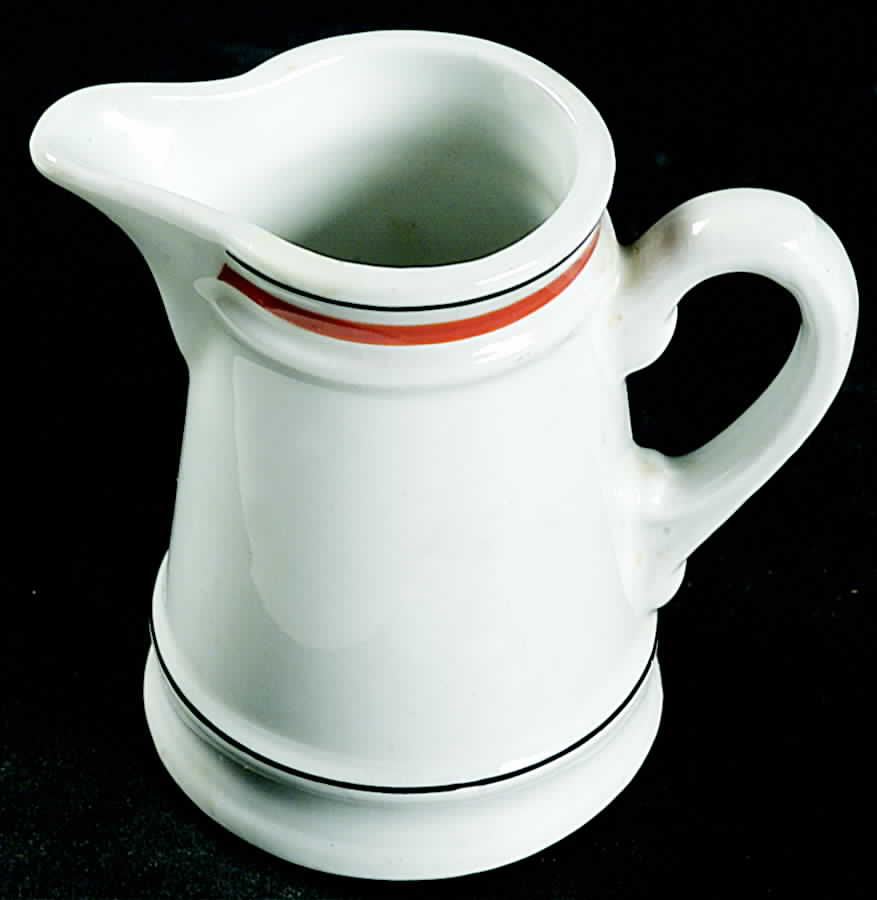 Bistrot Rust Orange Mini Creamer by Porcelaine d'Auteuil-1