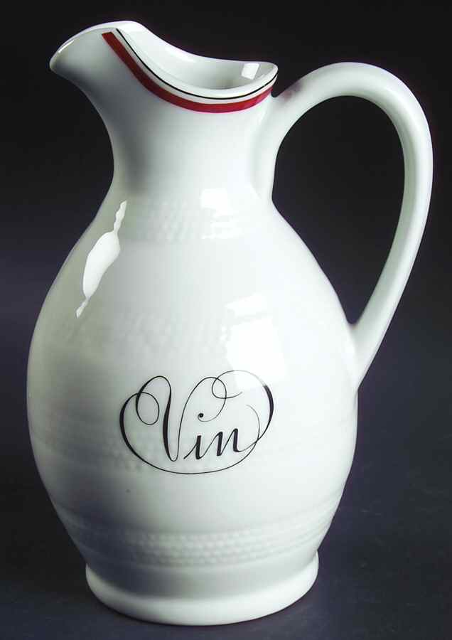 Bistrot Rust Orange 24 Oz Pitcher by Porcelaine d'Auteuil-1