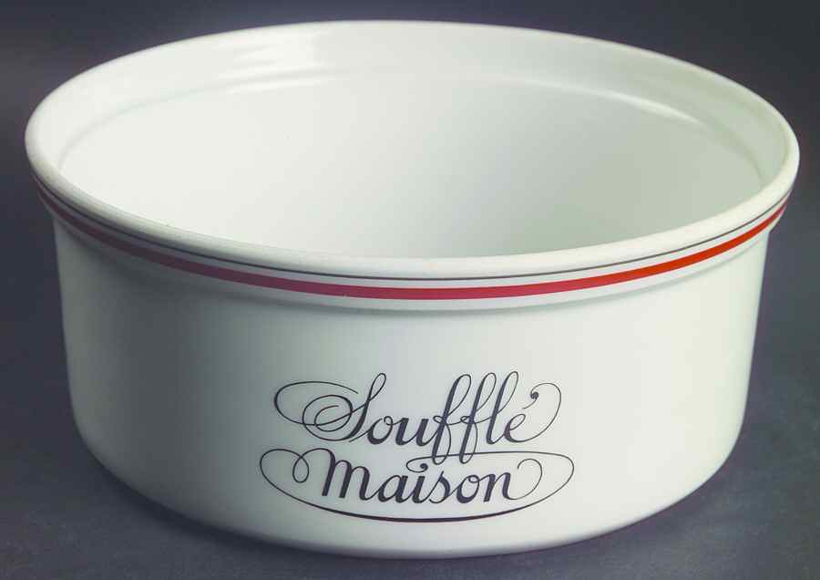 Bistrot Rust Orange 7" Souffle by Porcelaine d'Auteuil-1