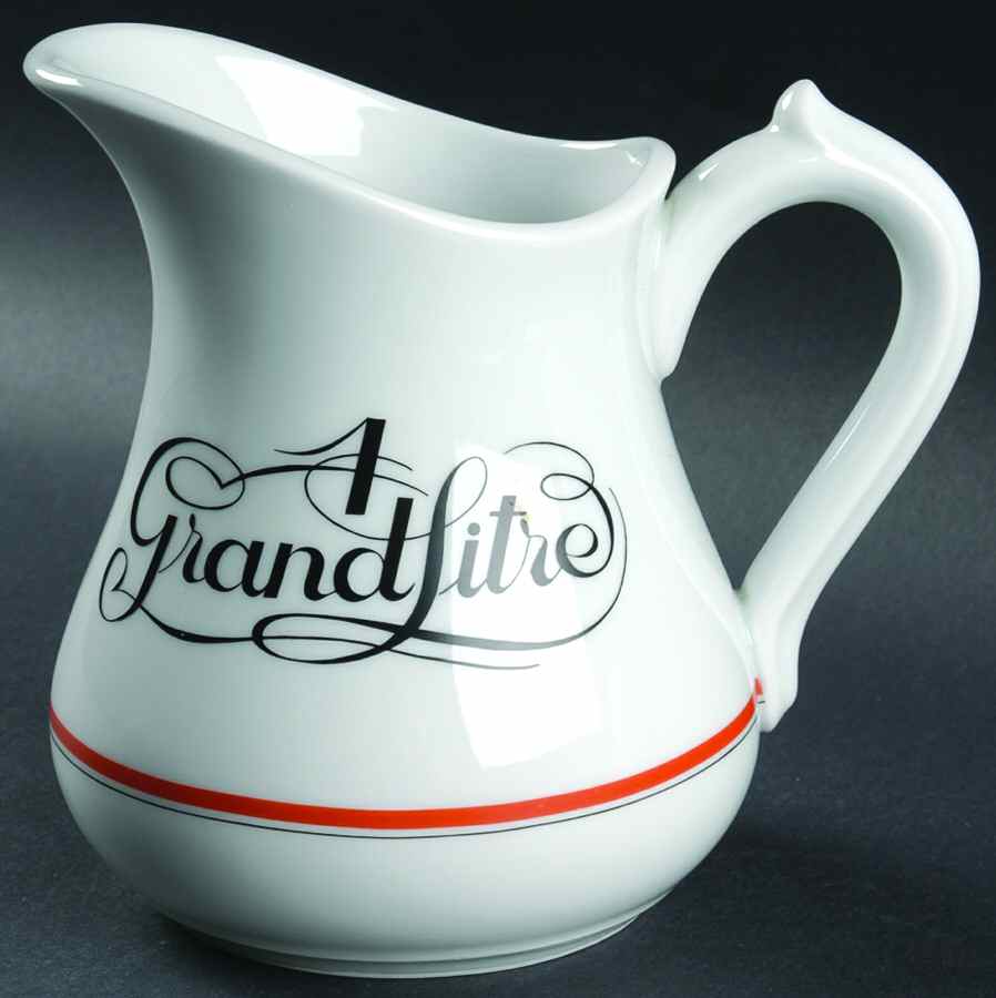 Bistrot Rust Orange 48 Oz Pitcher by Porcelaine d'Auteuil-1