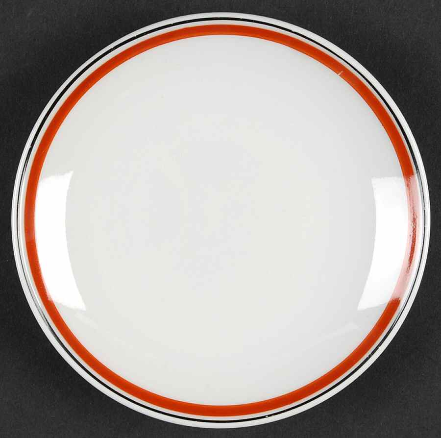 Bistrot Rust Orange Individual Cheese Plate by Porcelaine d'Auteuil-1