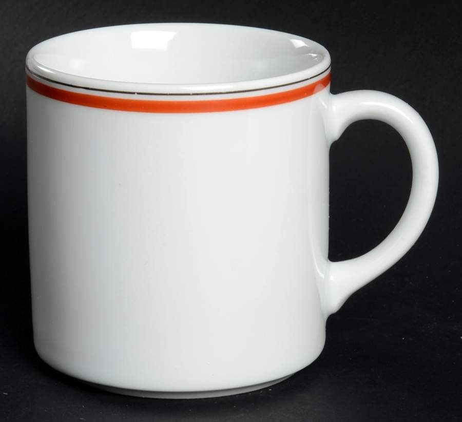 Bistrot Rust Orange Mug by Porcelaine d'Auteuil-1