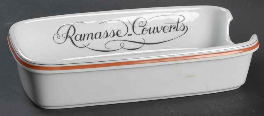 Bistrot Rust Orange Flatware/Utensil Holder by Porcelaine d'Auteuil-1
