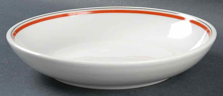 Bistrot Rust Orange Coupe Soup Bowl by Porcelaine d'Auteuil-1