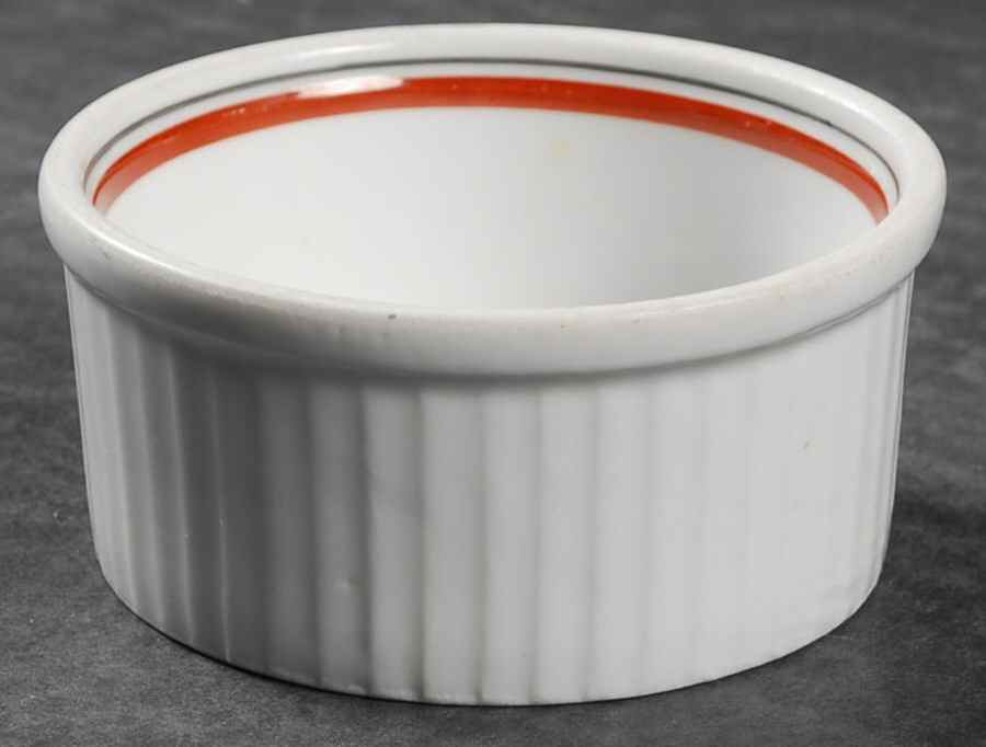 Bistrot Rust Orange Ramekin by Porcelaine d'Auteuil-1