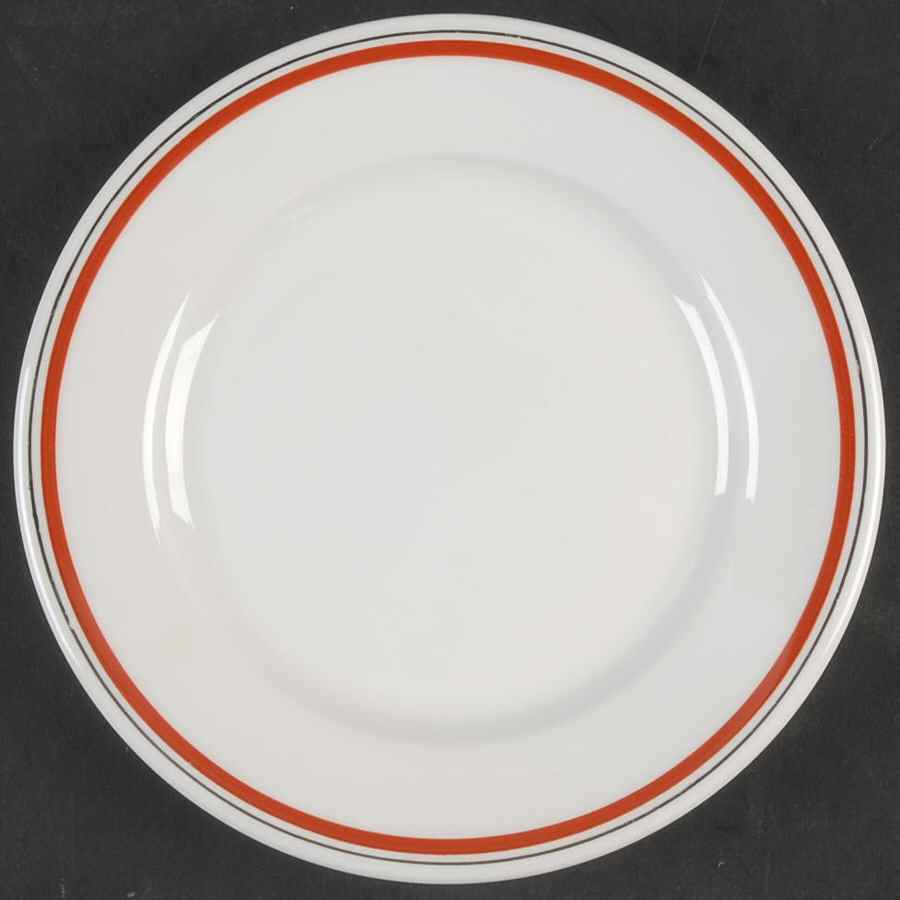 Bistrot Rust Orange Bread & Butter Plate by Porcelaine d'Auteuil-1