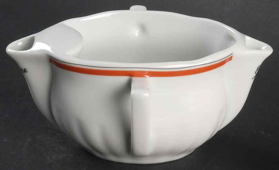 Bistrot Rust Orange Gravy Separator by Porcelaine d'Auteuil-1