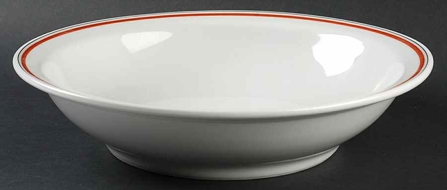 Bistrot Rust Orange 11" Round Serving Bowl by Porcelaine d'Auteuil-1