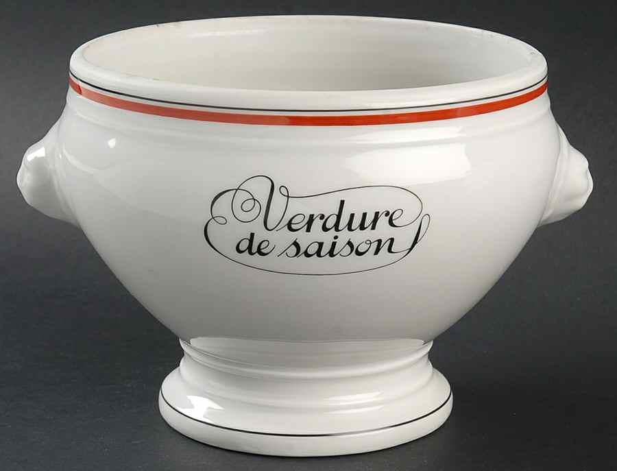 Bistrot Rust Orange 5" Cachepot by Porcelaine d'Auteuil-1
