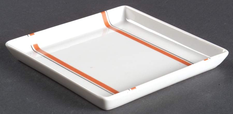 Bistrot Rust Orange Condiment Tray by Porcelaine d'Auteuil-1