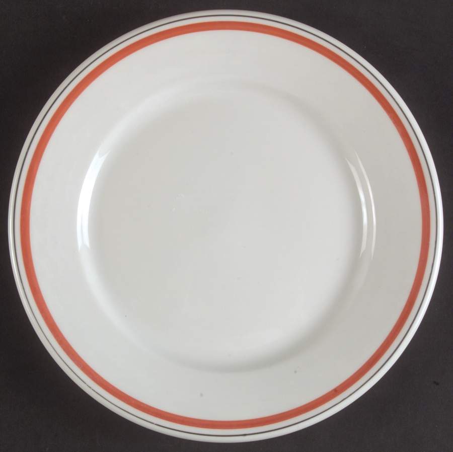 Bistrot Rust Orange Salad Plate by Porcelaine d'Auteuil-1