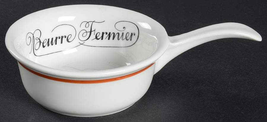 Bistrot Rust Orange Open Butter Sauce by Porcelaine d'Auteuil-1
