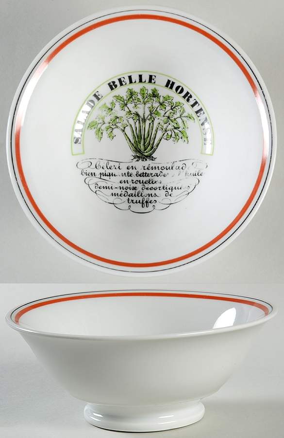 Bistrot Rust Orange Individual Salad Bowl by Porcelaine d'Auteuil-1