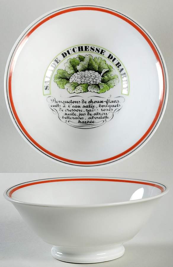 Bistrot Rust Orange Individual Salad Bowl by Porcelaine d'Auteuil-1