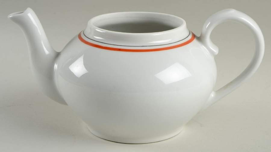 Bistrot Rust Orange Pot Base for Coffee Biggin by Porcelaine d'Auteuil-1