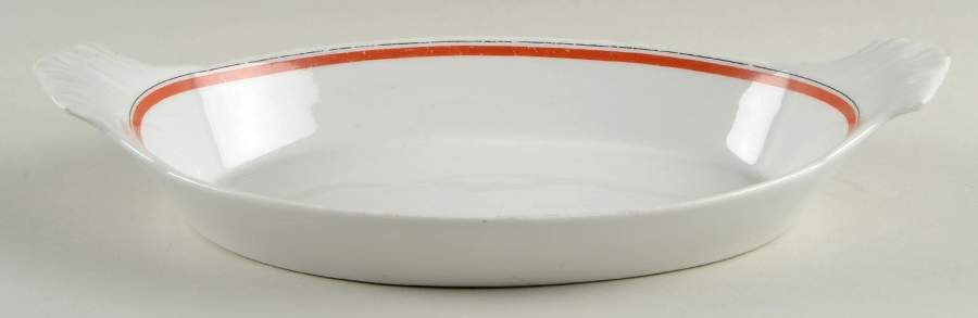 Bistrot Rust Orange 11" Augratin by Porcelaine d'Auteuil-1