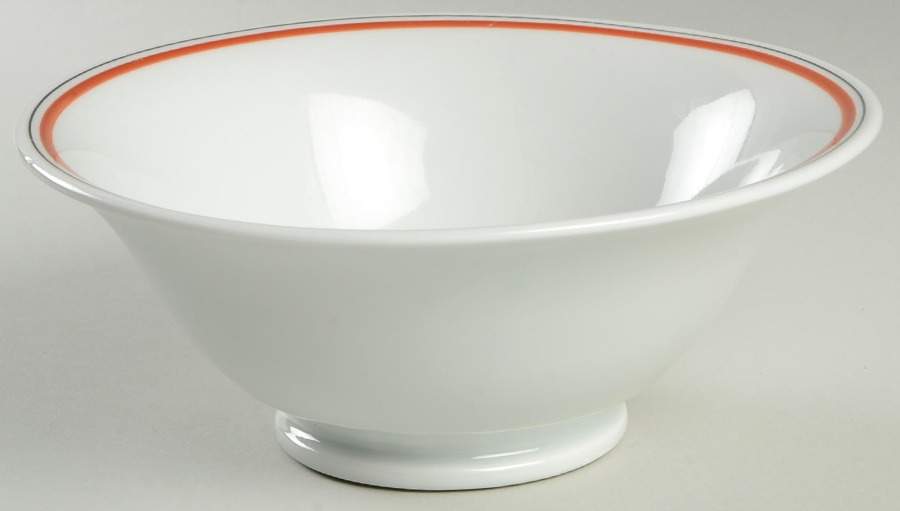 Bistrot Rust Orange 7" Fruit Bowl by Porcelaine d'Auteuil-1