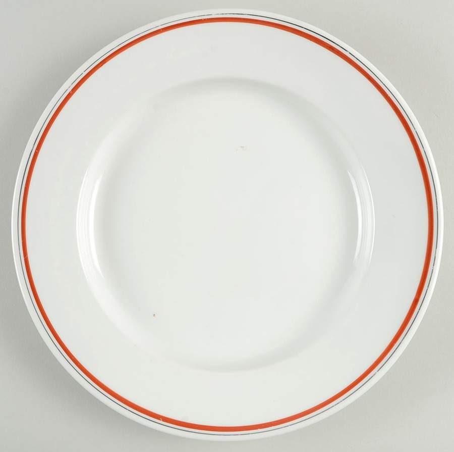 Bistrot Rust Orange 11" Round Buffet Plate by Porcelaine d'Auteuil-1