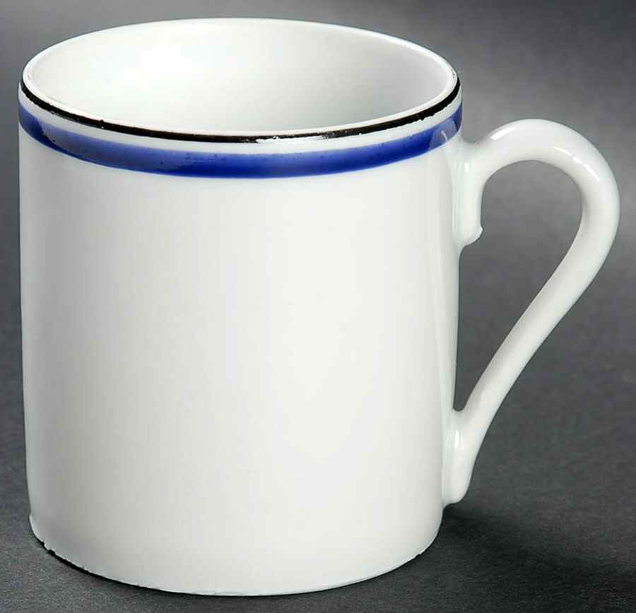 Marine Flat Demitasse Cup by Porcelaine d'Auteuil-1