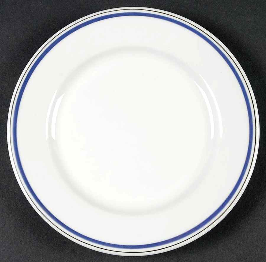 Marine Bread & Butter Plate by Porcelaine d'Auteuil-1