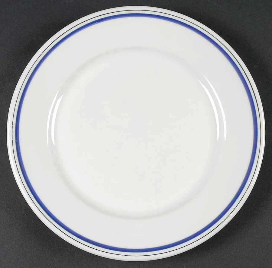 Marine Salad Plate by Porcelaine d'Auteuil-1