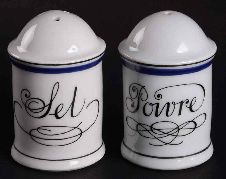 Marine Salt & Pepper Set by Porcelaine d'Auteuil-1