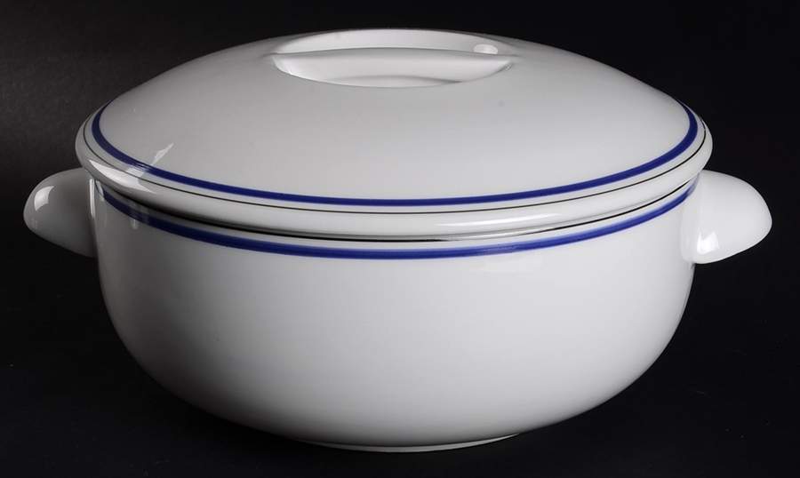 Marine 2 Qt Round Covered Casserole by Porcelaine d'Auteuil-1