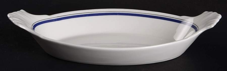 Marine 9" Augratin by Porcelaine d'Auteuil-1