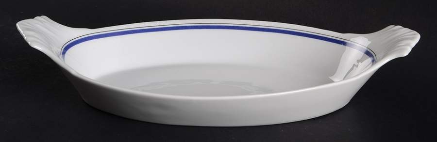 Marine 11" Augratin by Porcelaine d'Auteuil-1