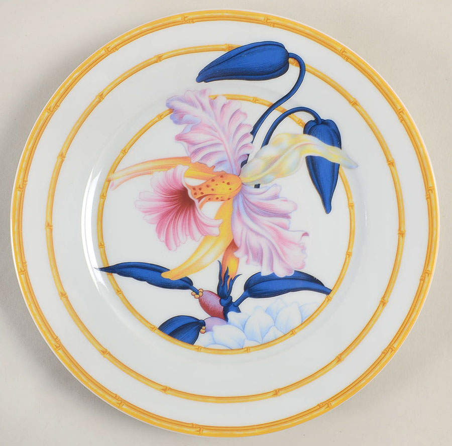 Aurore Tropicale Luncheon Plate by Porcelaine De Paris-1