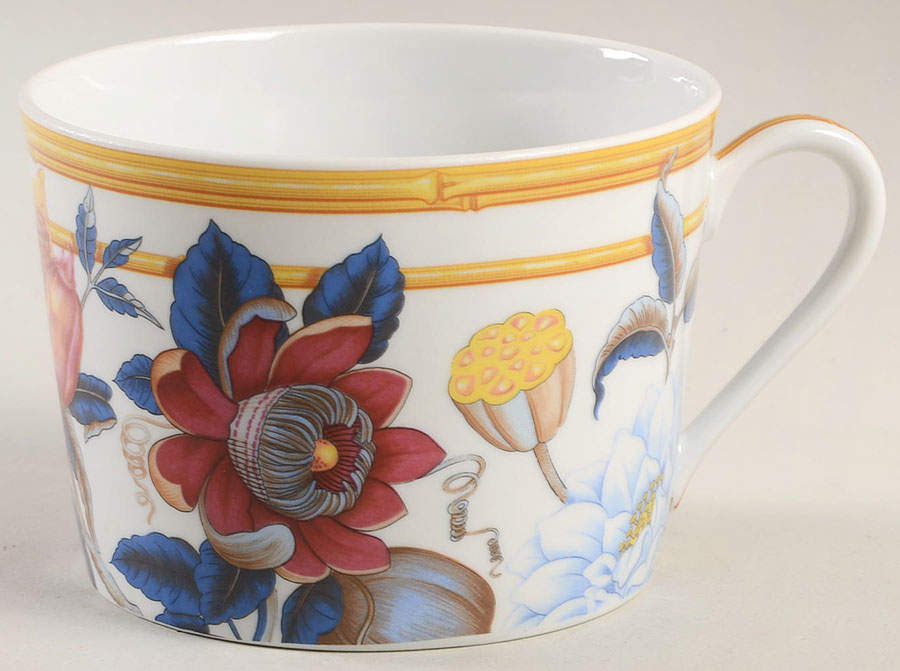 Aurore Tropicale Flat Cup by Porcelaine De Paris-1