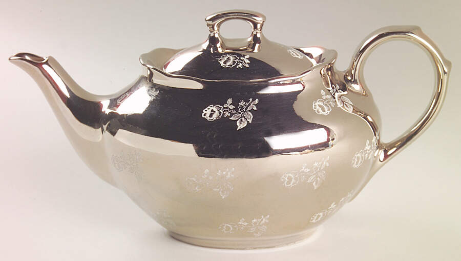 Platinum Rose Teapot & Lid by Pearl China -1