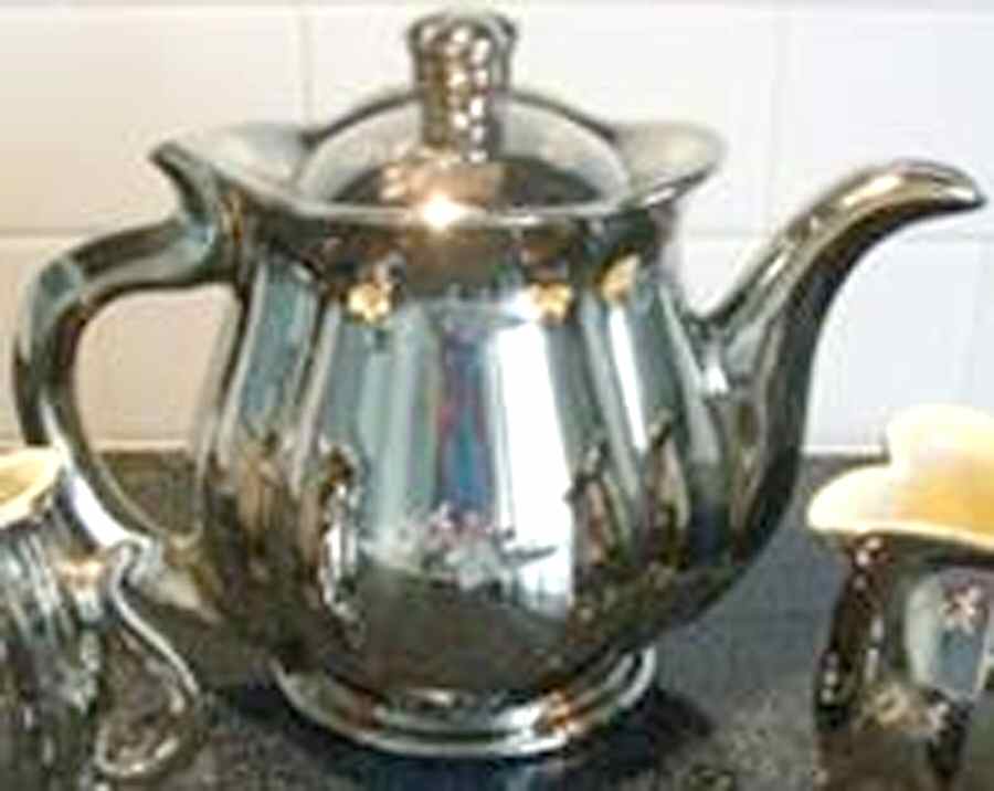 Platinum Rose Coffee Pot & Lid by Pearl China -1