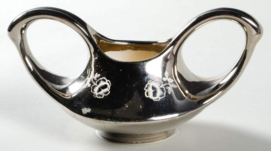 Platinum Rose Mini Open Sugar Bowl by Pearl China -1