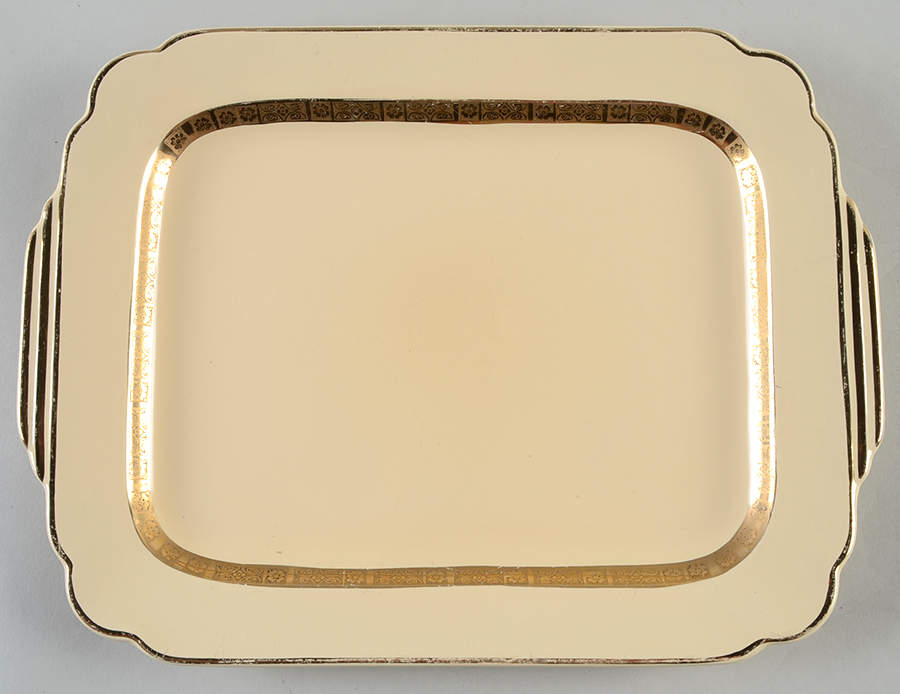 Royal Gold 11" Oval Serving Platter by Pearl China -1