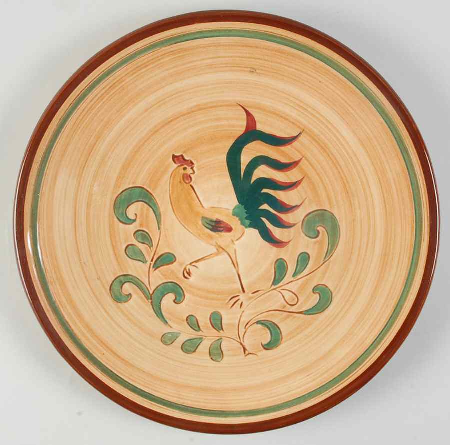 Red Rooster 11" Chop Plate (Round Platter) by Pennsbury-1