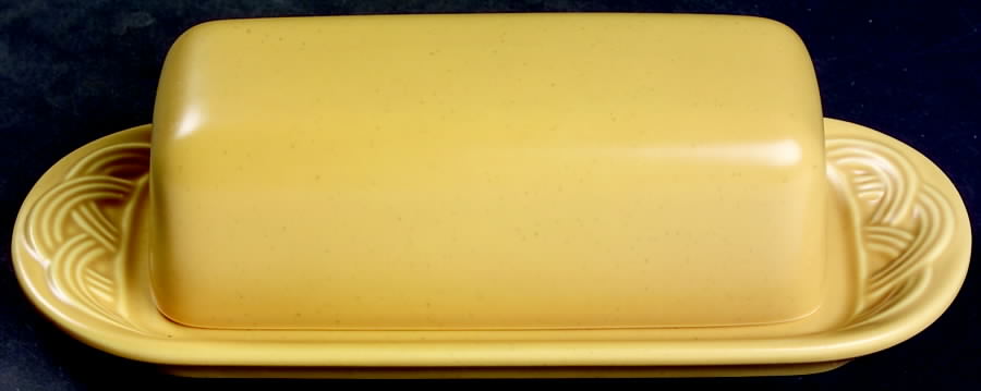 Acadia Wheat Gold 1/4 Lb Covered Butter by Pfaltzgraff-1