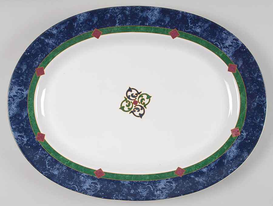 Amalfi Classic 14" Oval Serving Platter by Pfaltzgraff-1