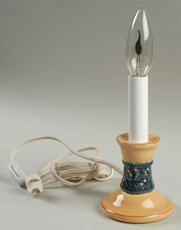 America (Discontinued 1989) Candlestick Lamp No Shade by Pfaltzgraff-1