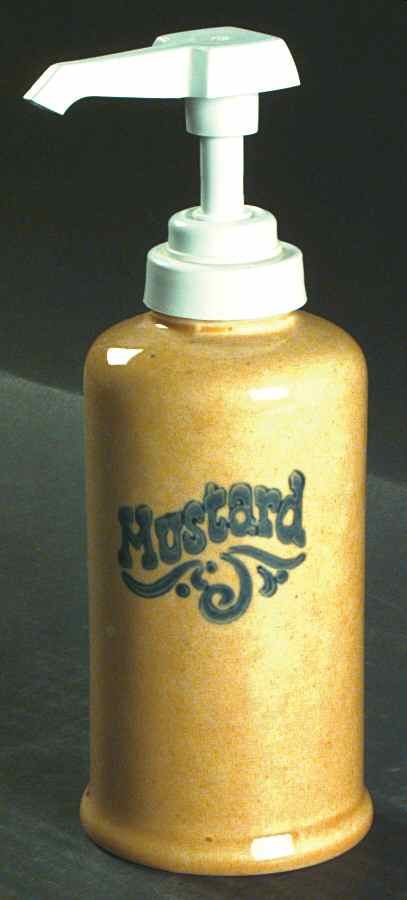 America (Discontinued 1989) Mustard Dispenser by Pfaltzgraff-1
