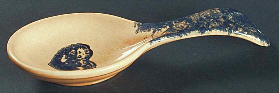 America (Discontinued 1989) Spoon Rest/Holder (Holds 1 Spoon) by Pfaltzgraff-1