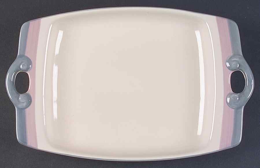 Aura Pink 12" Rectangular Serving Platter by Pfaltzgraff-1
