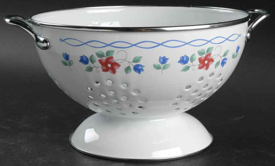 Bonnie Brae 3 Quart Metal Colander by Pfaltzgraff-1
