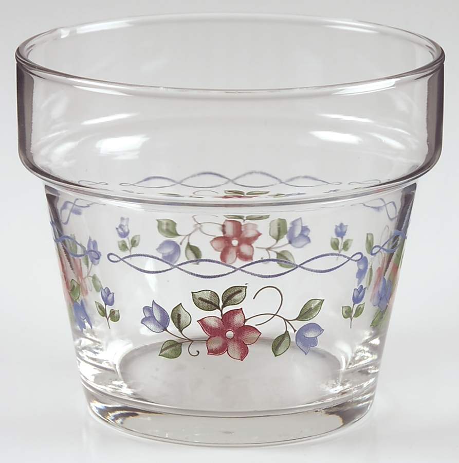 Bonnie Brae Glass Flower Pot Float Candle by Pfaltzgraff-1