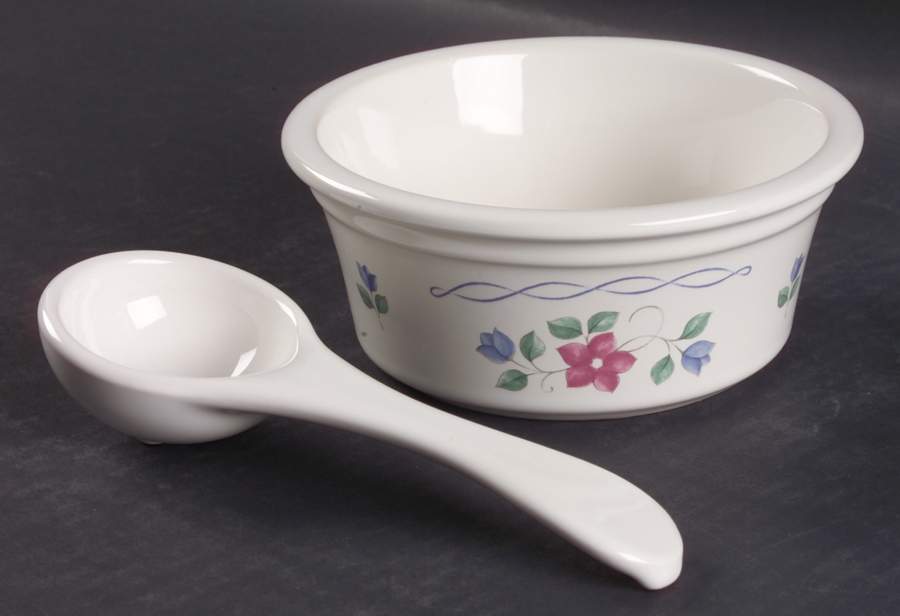 Bonnie Brae Dip/Salsa Crock & Ladle by Pfaltzgraff-1