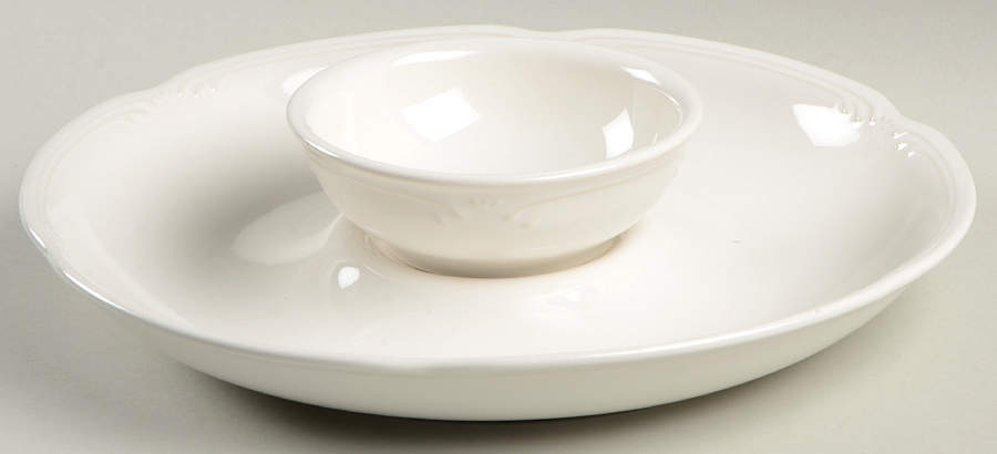 Filigree (2 Piece) Chip & Dip Set by Pfaltzgraff-1