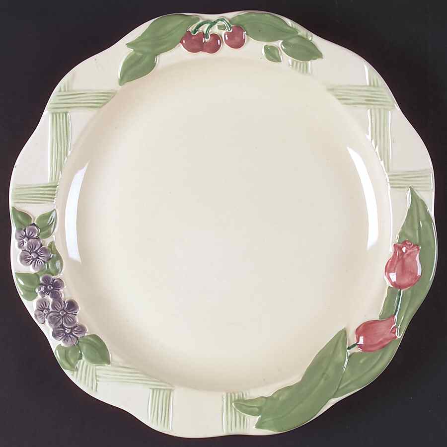 Garden Party (Garden Impressions) 13" Chop Plate (Round Platter) by Pfaltzgraff-1