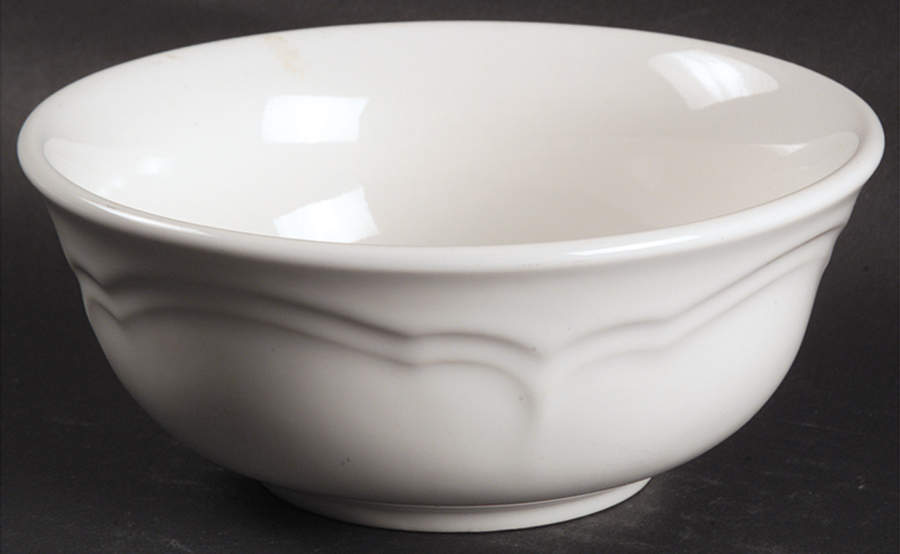 Gazebo White Fruit/Dessert (Sauce) Bowl by Pfaltzgraff-1