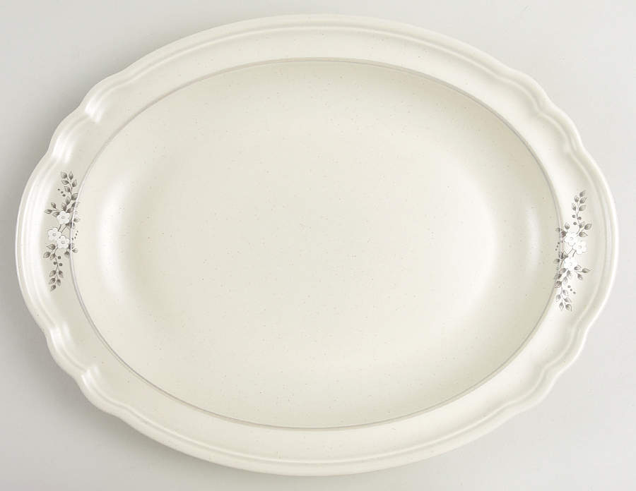 Heirloom 14" Deep Oval Serving Platter by Pfaltzgraff-1